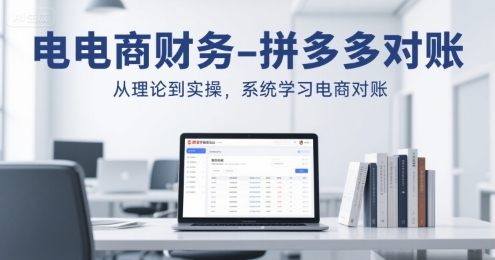 电商财务-拼多多对账，从理论到实操，系统学习电商对账-月亮湾网创资源站