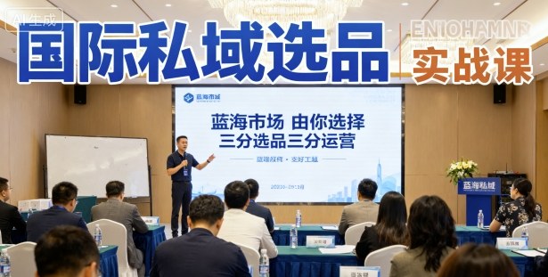 国际私域选品实战课，蓝海市场由你选择，七分选品三分运营-月亮湾网创资源站