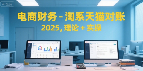 电商财务-淘系天猫对账2025，理论+实操-月亮湾网创资源站