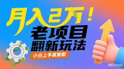 月入2W！老项目翻新玩法，小白上手就能做，非常容易上手-月亮湾网创资源站