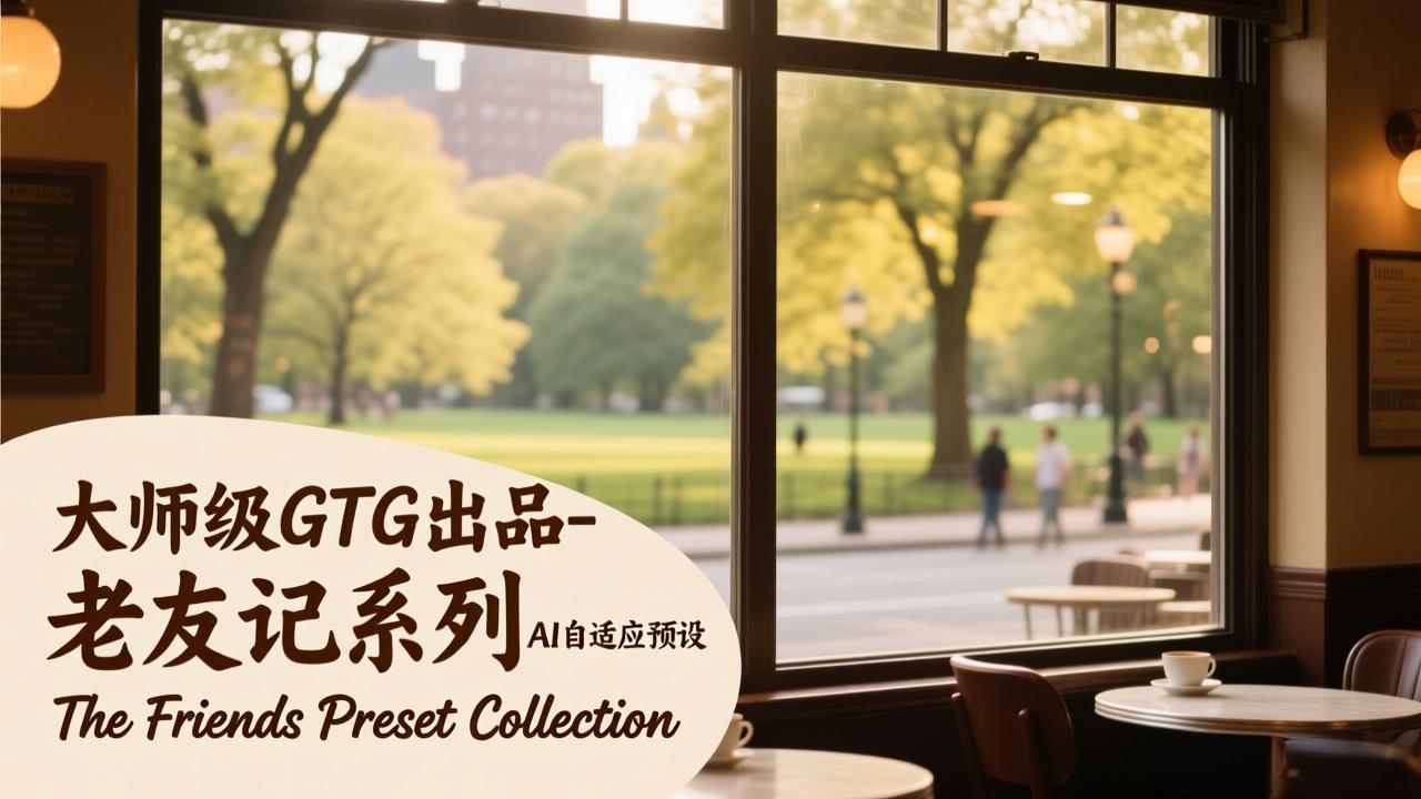 大师级GTG出品-老友记系列AI自适应预设The Friends Preset Collection-月亮湾网创资源站