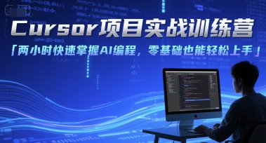 Cursor项目实战训练营，两小时快速掌握AI编程，零基础也能轻松上手-月亮湾网创资源站