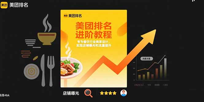 美团排名进阶教程：专为餐饮行业商家设计，实现店铺曝光和流量提升-月亮湾网创资源站
