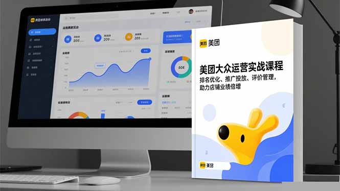 美团大众运营实战课程，排名优化、推广投放、评价管理，助力店铺业绩倍增-月亮湾网创资源站