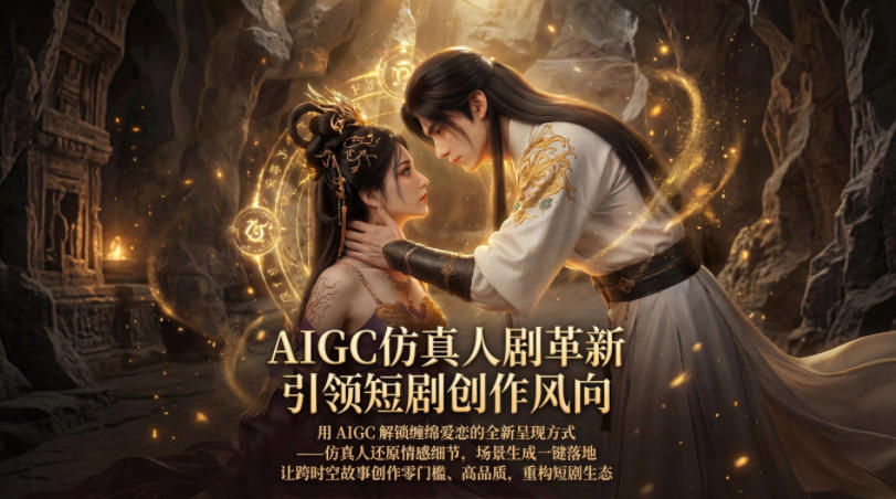AIGC仿真人《合欢宗》短剧教学，用AIGC解锁缠绵爱恋的全新呈现方式，让跨时空故事创作零门槛、高品质，重构短剧生态-月亮湾网创资源站