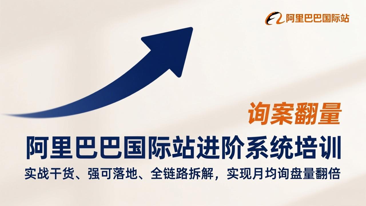 阿里巴巴国际站进阶系统培训，实战干货、强可落地、全链路拆解，实现月均询盘量翻倍-月亮湾网创资源站