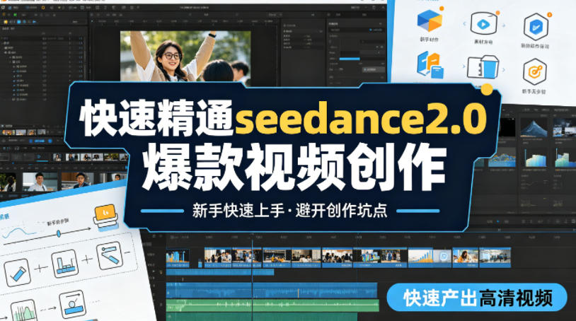 快速精通seedance2.0爆款视频创作，快速产出高清视频，避开大量创作坑点，新手也能快速上手-月亮湾网创资源站