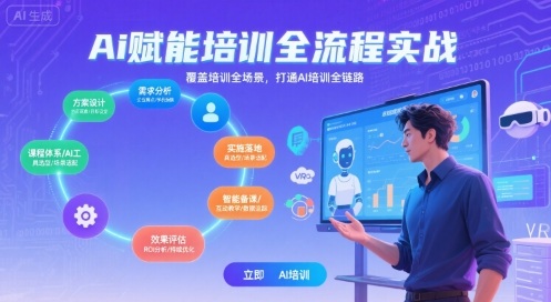 AI赋能培训全流程实站，覆盖培训全场景，打通 Al培训全链路-月亮湾网创资源站