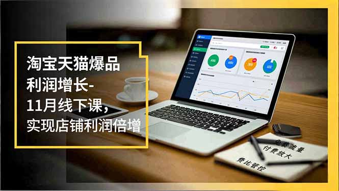 淘宝天猫爆品利润增长-11月线下课，免费流量、付费放大、费比管控，实现店铺利润倍增-月亮湾网创资源站