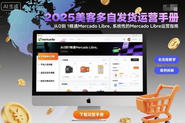 2025美客多自发货运营手册：从0到1精通Mercado Libre，系统性的Mercado Libre运营指南-月亮湾网创资源站