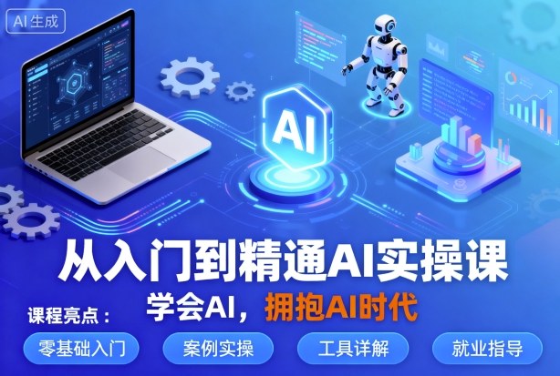 从入门到精通AI实操课，学会AI，拥抱AI时代-月亮湾网创资源站