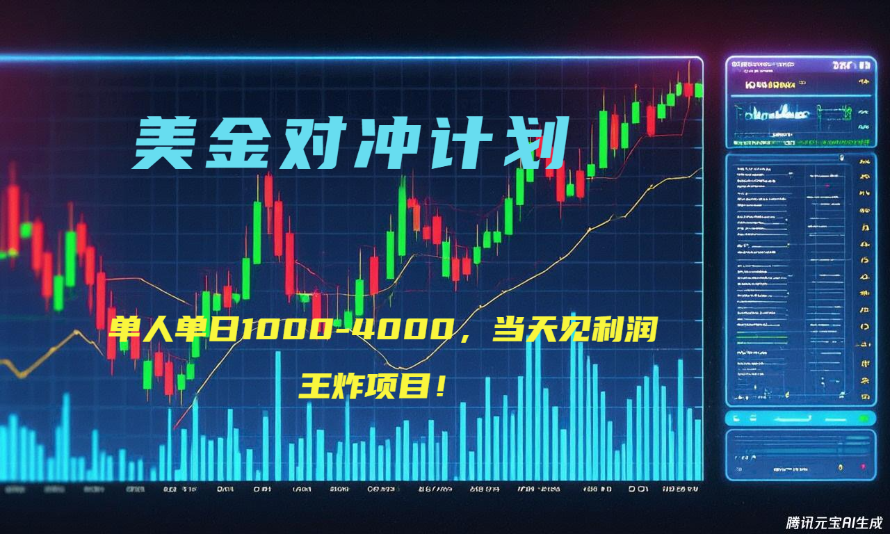 2025年最暴力项目“美金先登计划”最新最强对冲战法，每日实际收益1K-4K-月亮湾网创资源站