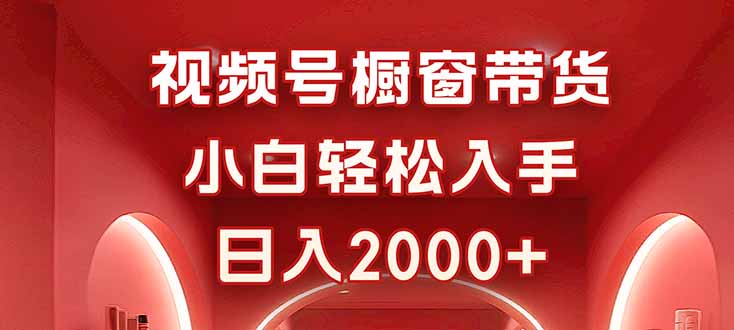 视频号橱窗带货，小白轻松入手，日入2000+-月亮湾网创资源站