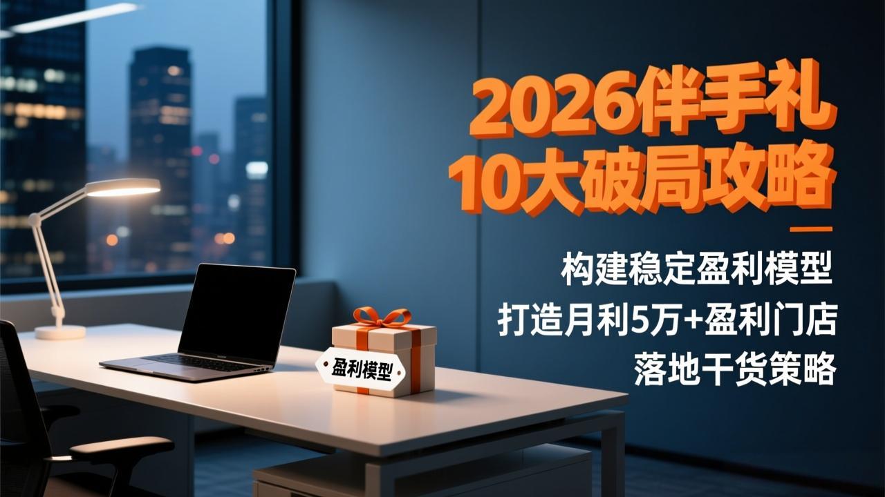 2026伴手礼10大破局攻略：构建稳定盈利模型，打造月利5万+盈利门店，落地干货策略-月亮湾网创资源站