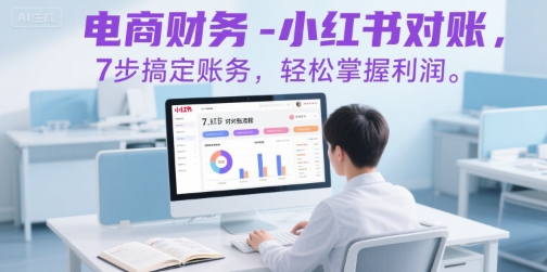 电商财务-小红书对账，7步搞定账务，轻松掌握利润-月亮湾网创资源站