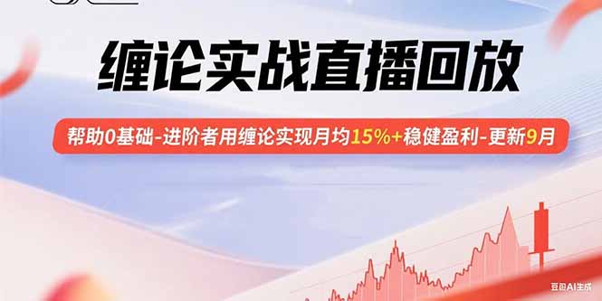 缠论实战直播回放：帮助0基础-进阶者用缠论实现月均15%+稳健盈利-更新9月-月亮湾网创资源站