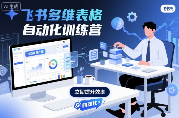 飞书多维表格自动化训练营，手把手教你告别重复处理，用多维表格开启高效办公新模式-月亮湾网创资源站