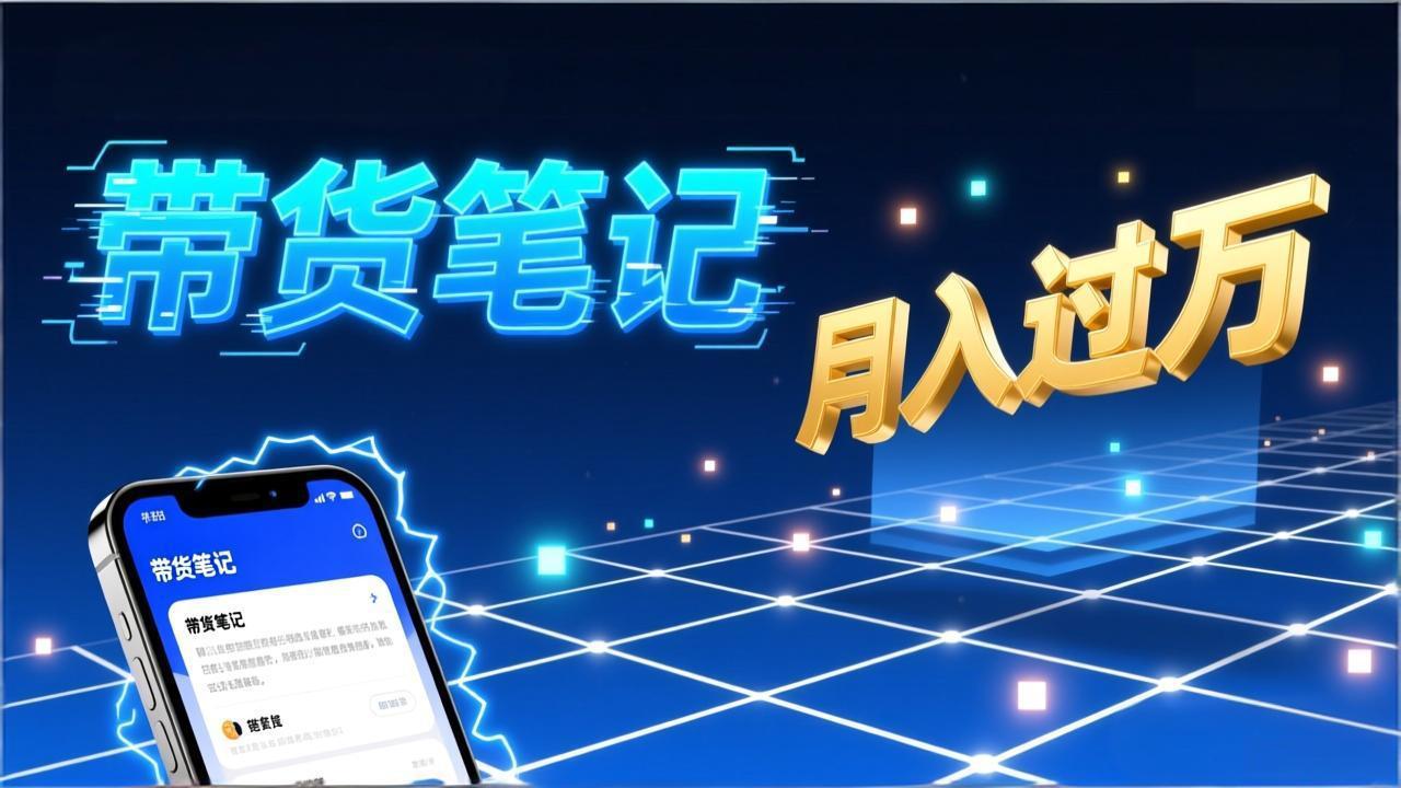 小红书爆款笔记带货实战：拆解封面标题正文全要素，手把手教你单篇笔记带货月入过万-月亮湾网创资源站