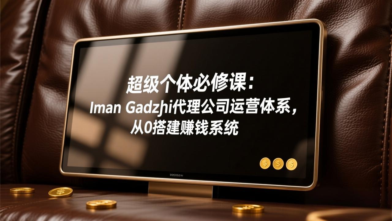 超级个体必修课：Iman Gadzhi代理公司运营体系，从0搭建赚钱系统-月亮湾网创资源站