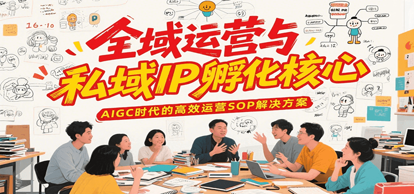 全域运营与私域IP孵化核心，AIGC时代的高效运营SOP解决方案-月亮湾网创资源站