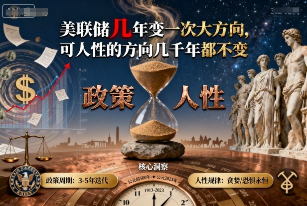 付费文章：美联储几年变一次大方向，可人性的方向几千年都不变-月亮湾网创资源站