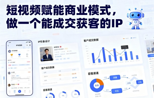 短视频赋能商业模式，做一个能成交获客的IP-月亮湾网创资源站