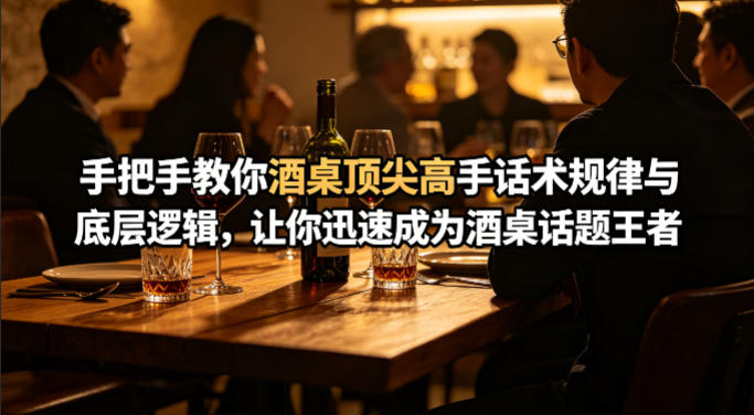 付费文章：手把手教你酒桌顶尖高手话术规律与底层逻辑，让你迅速成为酒桌话题王者(二十年全网独家经验分享)-月亮湾网创资源站