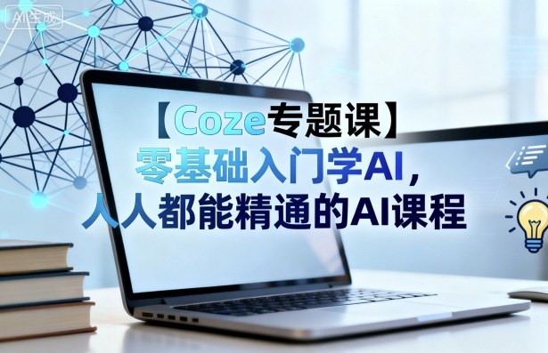 【Coze专题课】零基础入门学AI，人人都能精通的AI课程-月亮湾网创资源站