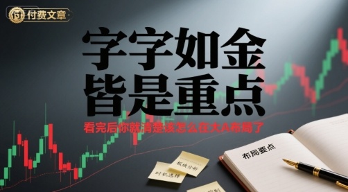 付费文章：字字如金 皆是重点， 看完后 你就清楚该怎么在大A布局了-月亮湾网创资源站