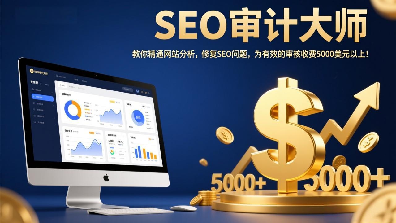 SEO审计大师：教你精通网站分析，修复SEO问题，为有效的审核收费5000美元以上！-月亮湾网创资源站