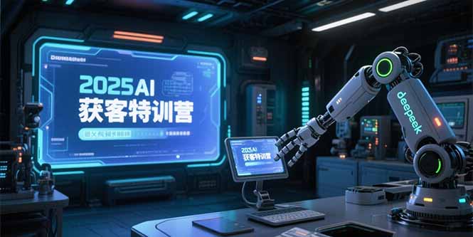 2025AI获客特训营，AI图文视频全制作，deepseek工具实操教学-月亮湾网创资源站