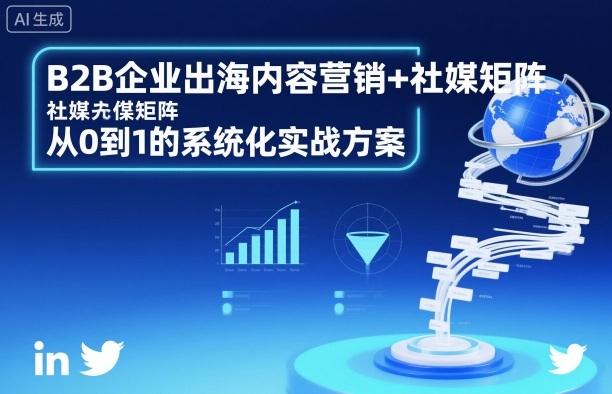 B2B企业出海内容营销+社媒矩阵，从0到1的系统化实战方案-月亮湾网创资源站