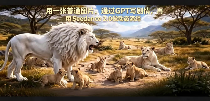用一张普通图片，通过GPT写剧情，再用Seedance 2.0做动态演绎，居然能生成迪士尼风格搞笑动画-月亮湾网创资源站